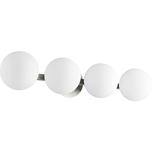 539 Globe Vanities 4-Light Bathroom Vanity Light in Satin Nickel