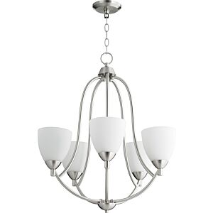 Barkley 5-Light Chandelier in Satin Nickel