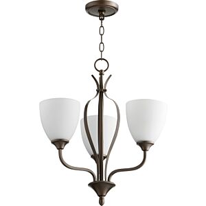 Jardin 3-Light Chandelier in Oiled Bronze