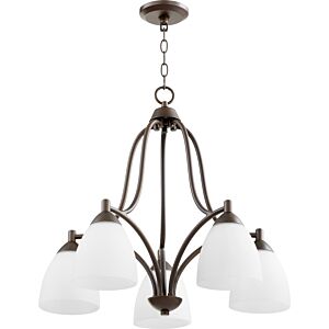 Barkley 5-Light Chandelier in Oiled Bronze