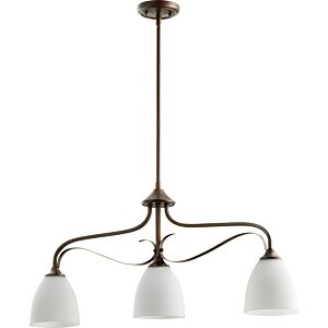 Jardin 3-Light Island Pendant in Oiled Bronze