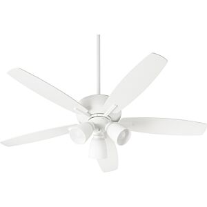 Breeze 3-Light 52" Hanging Ceiling Fan in Studio White