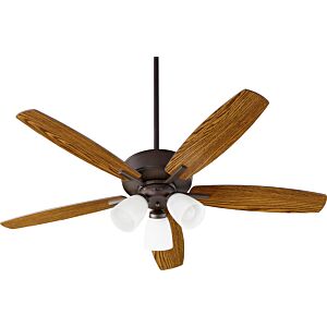 Breeze 3-Light 52" Hanging Ceiling Fan in Oiled Bronze