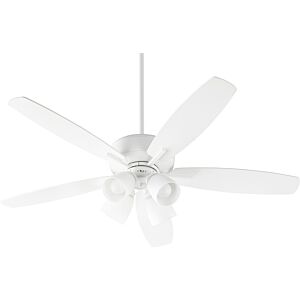 Breeze 4-Light 52" Hanging Ceiling Fan in Studio White