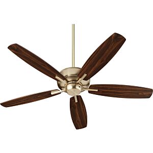 Breeze 52" Hanging Ceiling Fan in Aged Brass