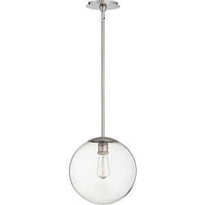 Globe Pendants One Light Pendant in Satin Nickel by Quorum International