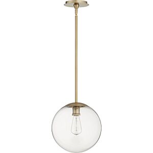 Globe Pendants 1-Light Pendant in Aged Brass