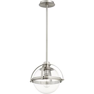 Meridian Globe Pendants 1-Light Pendant in Satin Nickel