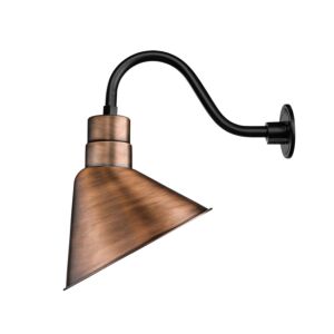 R Series One Light Pendant in Natural Copper by Millennium