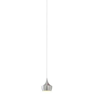 Mulinare Collections 1-Light Pendant in Brushed Nickel