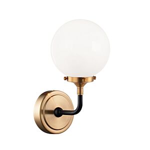 Particles 1-Light Wall Sconce in Aged Gold Brass