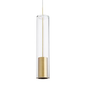 Captra 1-Light Pendant in Aged Brass