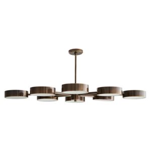 Linus Eight Light Chandelier in Heritage Brass by Arteriors