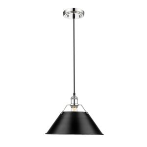 Orwell CH One Light Pendant in Chrome by Golden