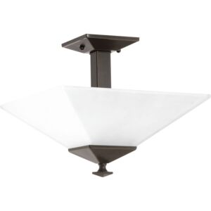 Clifton Heights 2-Light Flush Mount in Antique Bronze