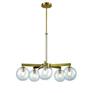 Courcelette 5-Light Chandelier in Venetian Brass