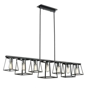 Cape Breton 7-Light Linear Pendant in Multiple Finishes and Ebony