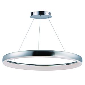 Innertube LED Pendant in Satin Nickel by ET2