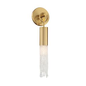 Chelsea One Light Wall Sconce in Warm Brass by Savoy House