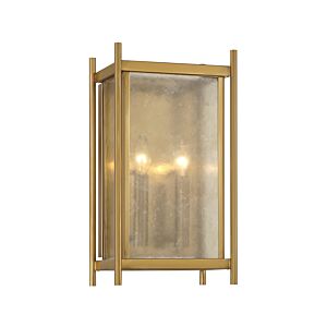 Jacobs Two Light Wall Sconce in Warm Brass by Savoy House