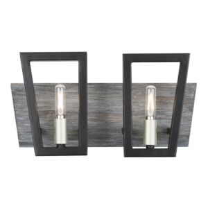 Zag  Bathroom Bathroom Vanity Light in Black by Varaluz