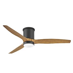 Hover Flush LED 52 Indoor/Outdoor Ceiling Fan in Matte Black"