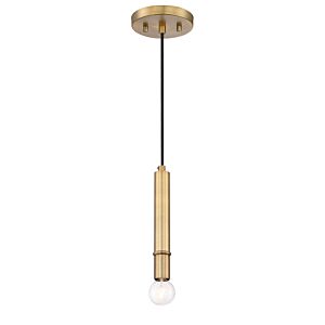 Emmett 1-Light Mini Pendant in Old Satin Brass