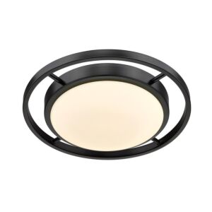 Astra 1-Light LED Flush Mount Ceiling Light in Matte Black