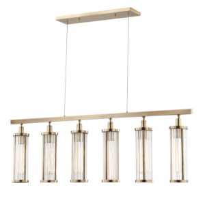  Marley Kitchen Island Light in Aged Brass