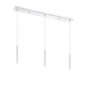 Z-Lite Forest 3-Light Linear Pendant Light In Chrome