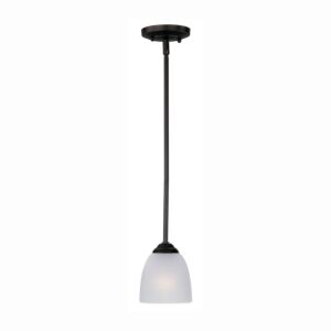 Stefan One Light Mini Pendant in Black by Maxim