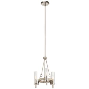 Telan 3-Light Chandelier in White Washed Wood