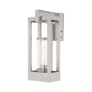 Delancey 1-Light Outdoor Post-Top Lanterm in Brushed Nickel