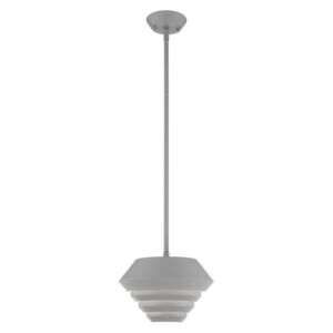 Amsterdam 1-Light Mini Pendant in Nordic Gray