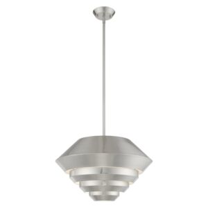 Amsterdam 1-Light Mini Pendant in Brushed Nickel