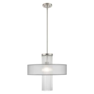 Alexis 1-Light Pendant in Brushed Nickel