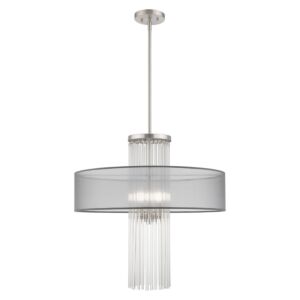 Alexis 4-Light Pendant in Brushed Nickel