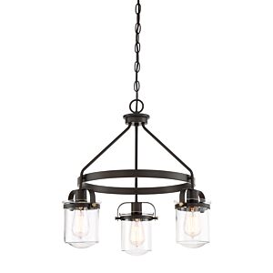 Jaxon 3-Light Chandelier in Oil Rubbed Bronze