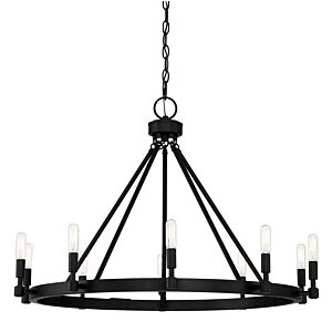 Fiora 10-Light Chandelier in Black