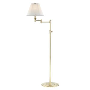 Signature No.1 1-Light Floor Lamp in Aged Brass