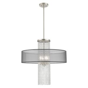 Bella Vista 4-Light Pendant in Brushed Nickel