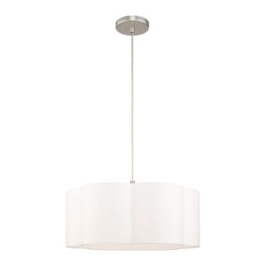 Chelsea 1-Light Pendant in Brushed Nickel