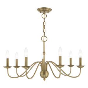 Windsor 7-Light Chandelier in Antique Brass