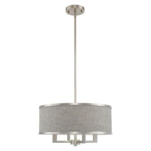 Park Ridge 4-Light Pendant in Brushed Nickel