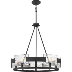 Stratum Five Light Chandelier in Royal Ebony by Quoizel