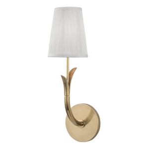 Deering One Light Wall Sconce in Aged Brass by Hudson Valley