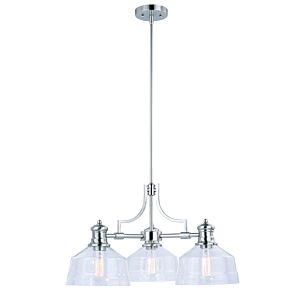 Beloit 3-Light Chandelier in Satin Nickel