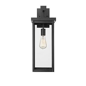 Barkeley 1-Light Outdoor Wall Sconce in Powder Coated Black