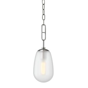 Bruckner One Light Pendant in Polished Nickel by Hudson Valley