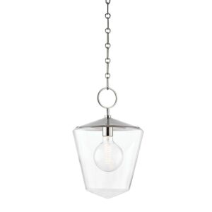 Greene 1-Light Pendant in Polished Nickel